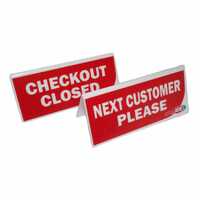 Checkout Sign Supa IGA Checkout Closed