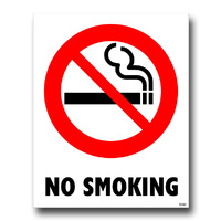 Self Adhesive Sticker No Smoking 150 x 120MM - Pkt of 5