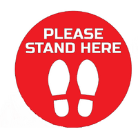 Social Distancing Adhesive Floor sticker*
