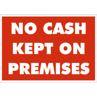 Policy Sign No Cash On Premises