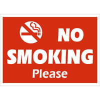 Policy Sign - NO SMOKING PLEASE