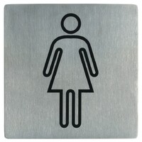 Large Stainless Steel Sign - LADIES
