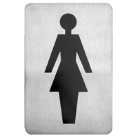 Medium Stainless Steel Sign - LADIES