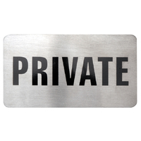 Small Stainless Steel Sign Private