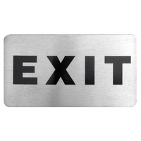 Small Stainless Steel Sign - EXIT