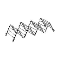 Stainless Steel Reversible Taco Stand - Holds 3 or 4 Tacos