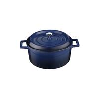 Lava Cast Iron Round Casserole 240MM - BLUE