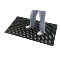 Rubber Anti-Fatigue Mat 1500 x 900mm - BLACK