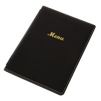 Leatherette Style Menu Holder A4 2 Card