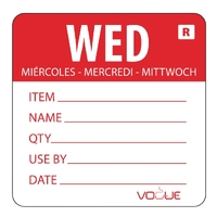 Vogue Removable Day of the Week Label - WEDNESDAY