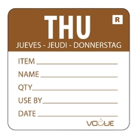 Vogue Removable Day of the Week Label - THURSDAY