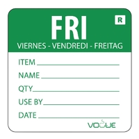 Vogue Removable Day of the Week Label - FRIDAY