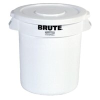 Rubbermaid Round Brute White Container 121.1Ltr