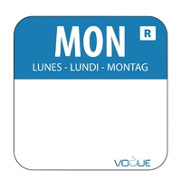 Vogue Removable Colour Coded Food Labels - MONDAY