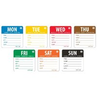 Vogue Removable Day of the Week 50MM - Label Set