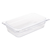 Vogue Polycarbonate 1/4 Gastronorm Container - 65MM