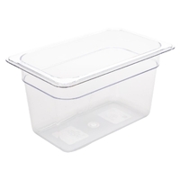 Vogue Polycarbonate 1/4 Gastronorm Container -150MM