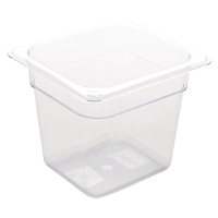 Vogue Polycarbonate 1/6 Gastronorm Container - 150MM